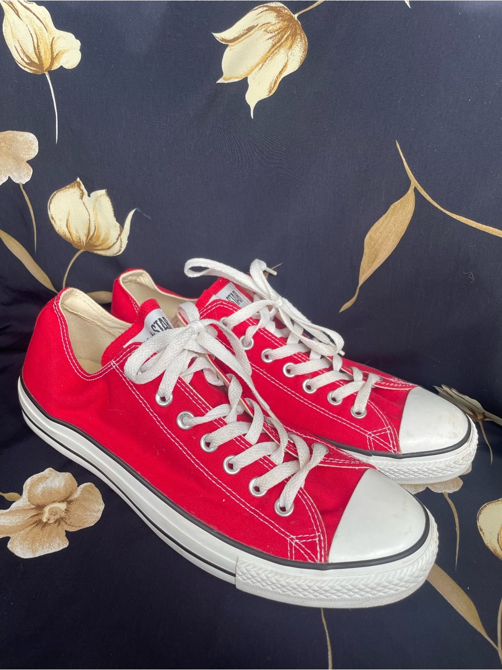 Converse Low Top Canvas Sneakers - Red M11